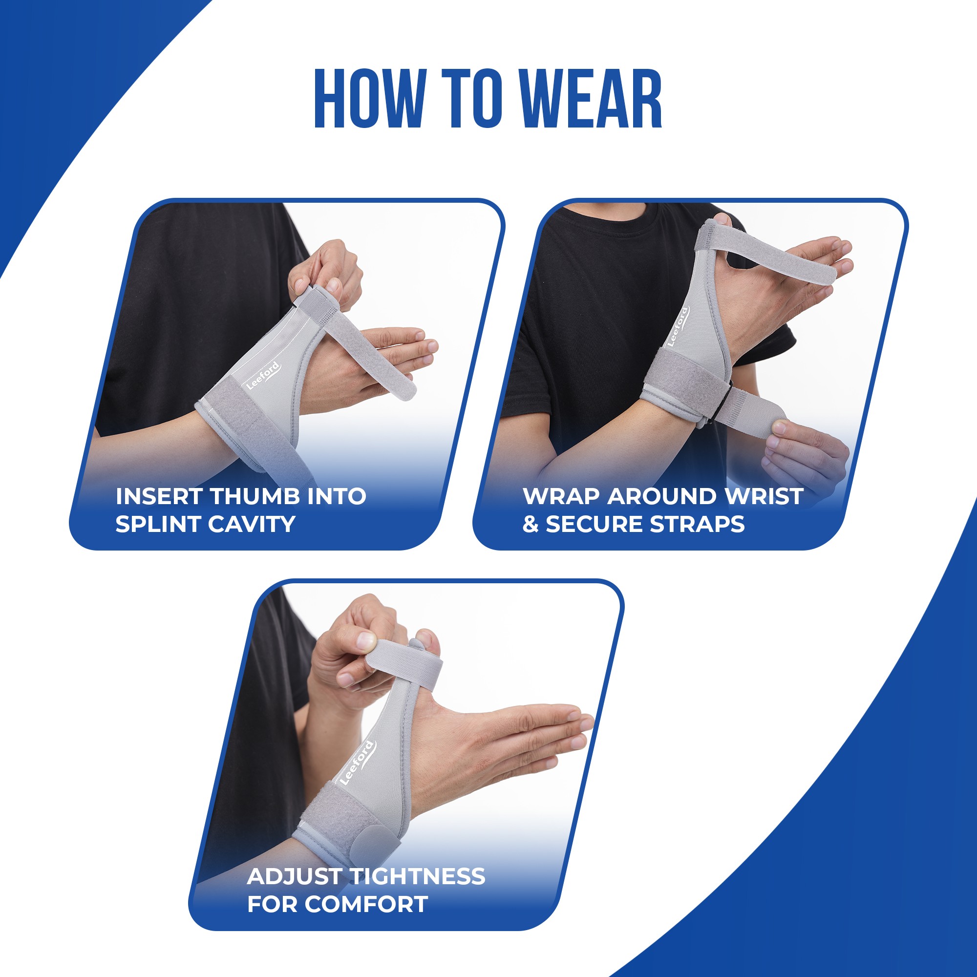 thumb spica splint step by step how to wear guide