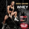Megagrow Isolate Whey Protein Powder Vanilla Flavored Muscle Building
