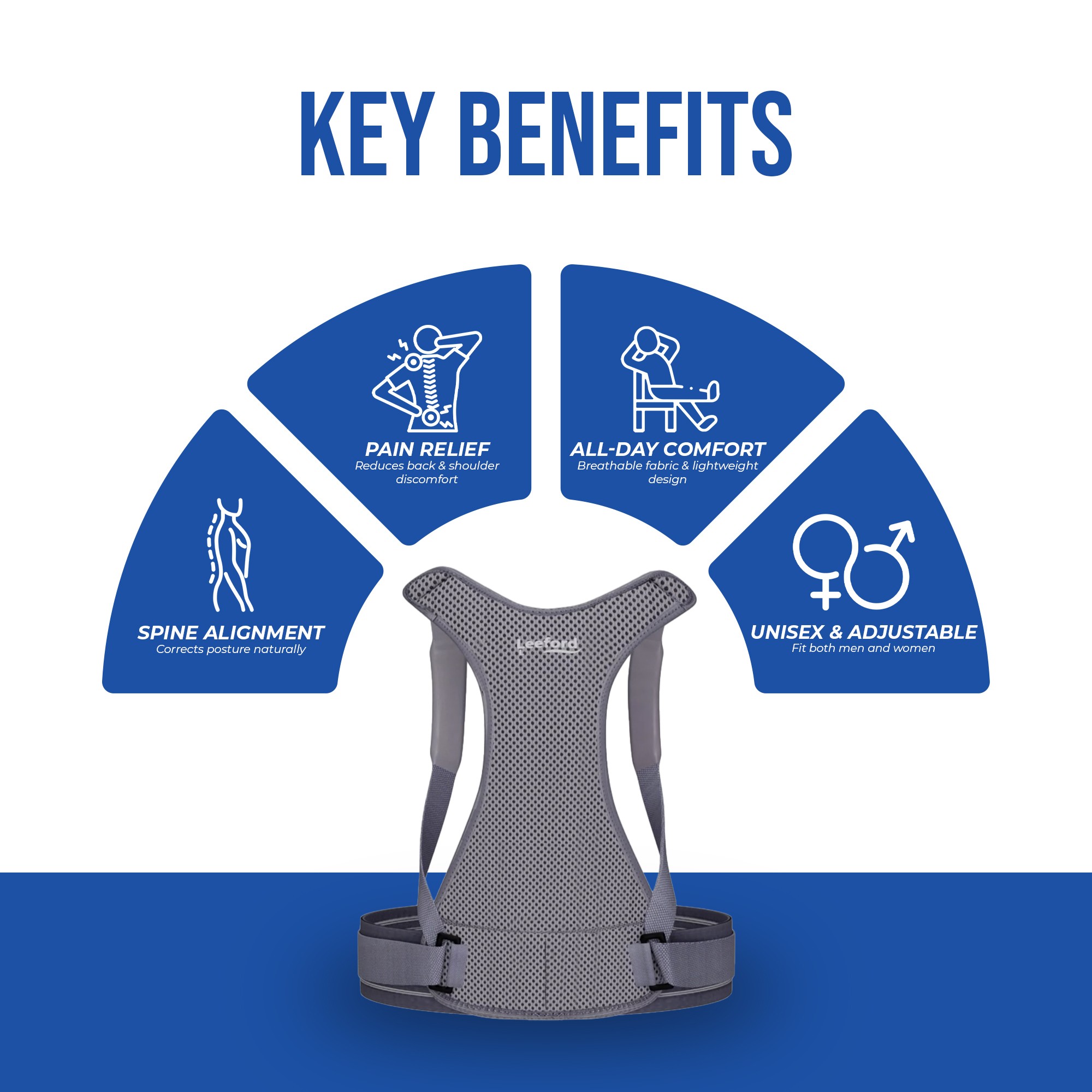 posture corrector belt key benefits like spine alignment pain relief n all day comfort