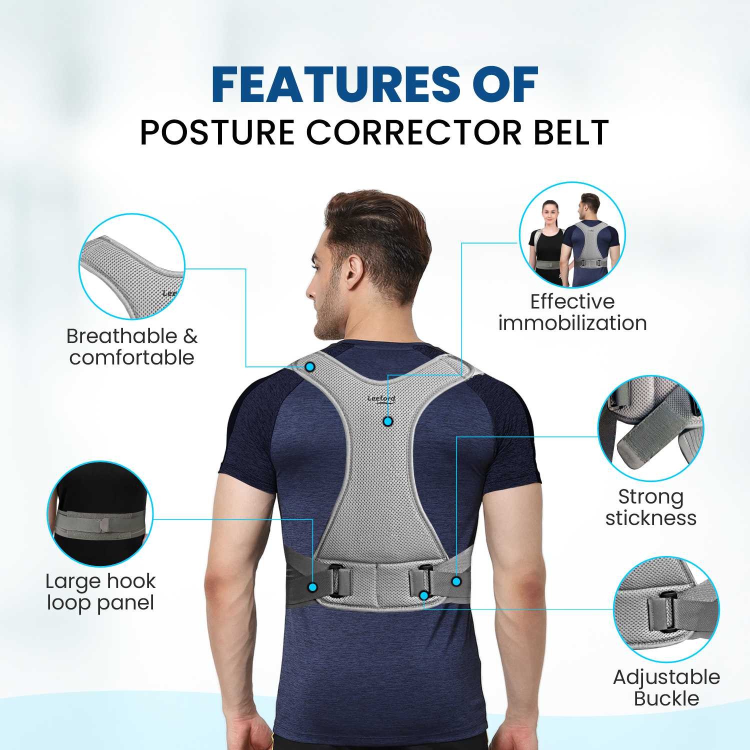 Leeford Posture Corrector Belt All Features