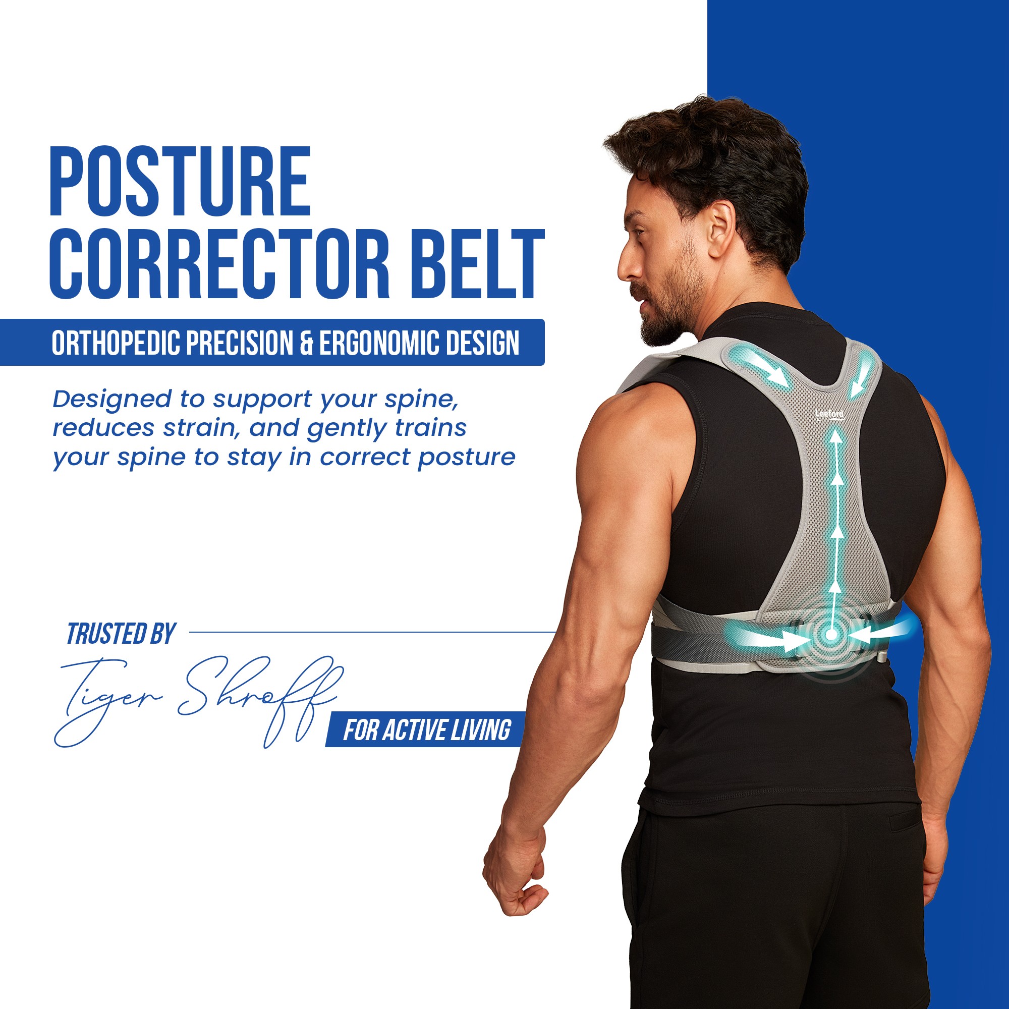 posture corrector belt with orthopedic precision n ergonomic design