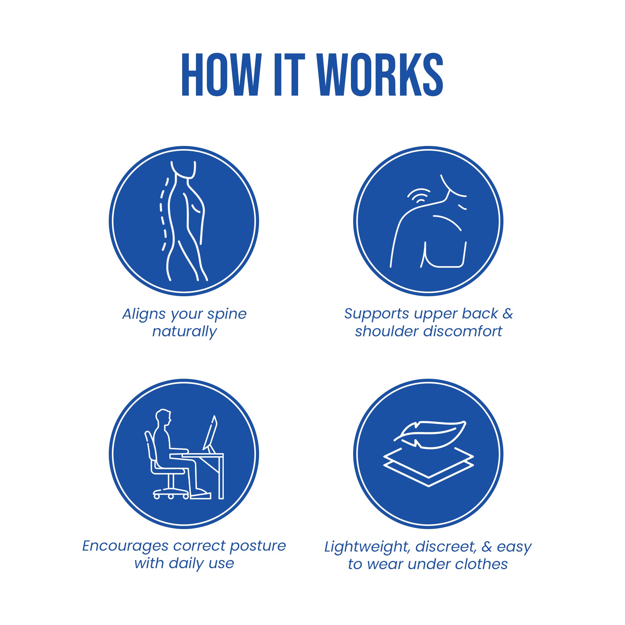 posture corrector belt works for align your spine n lightweight n easy to wear under clothes