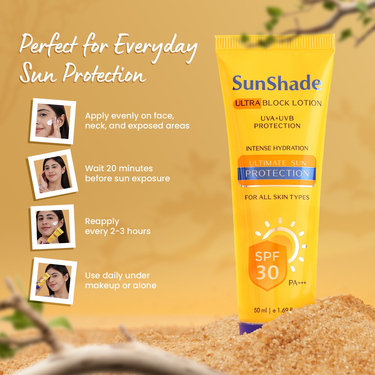 Leeford Sunshade Ultra Block SPF30 PA – Sunscreen perfect for all skin types