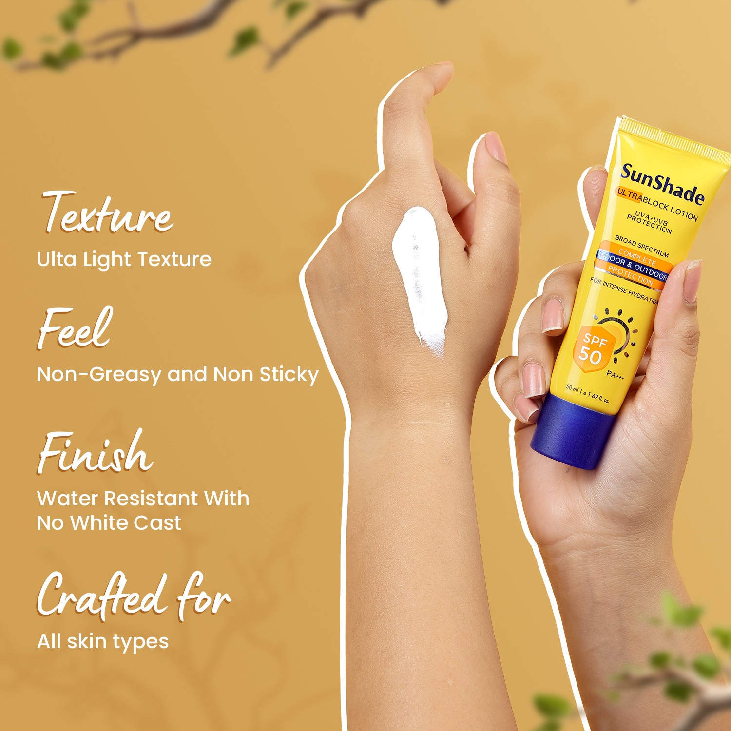 Leeford Sunshade Ultra Block Lotion SPF50 non greasy
