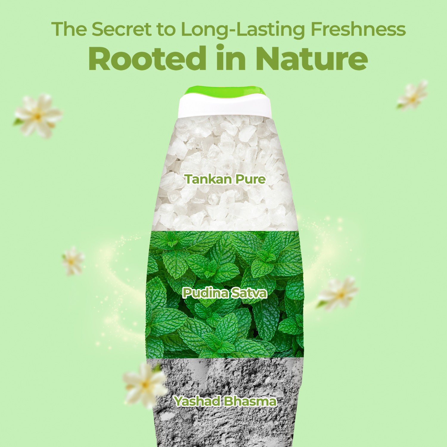 Dermi fresh prickly heat powder with jasmine ayurvedic ingredients