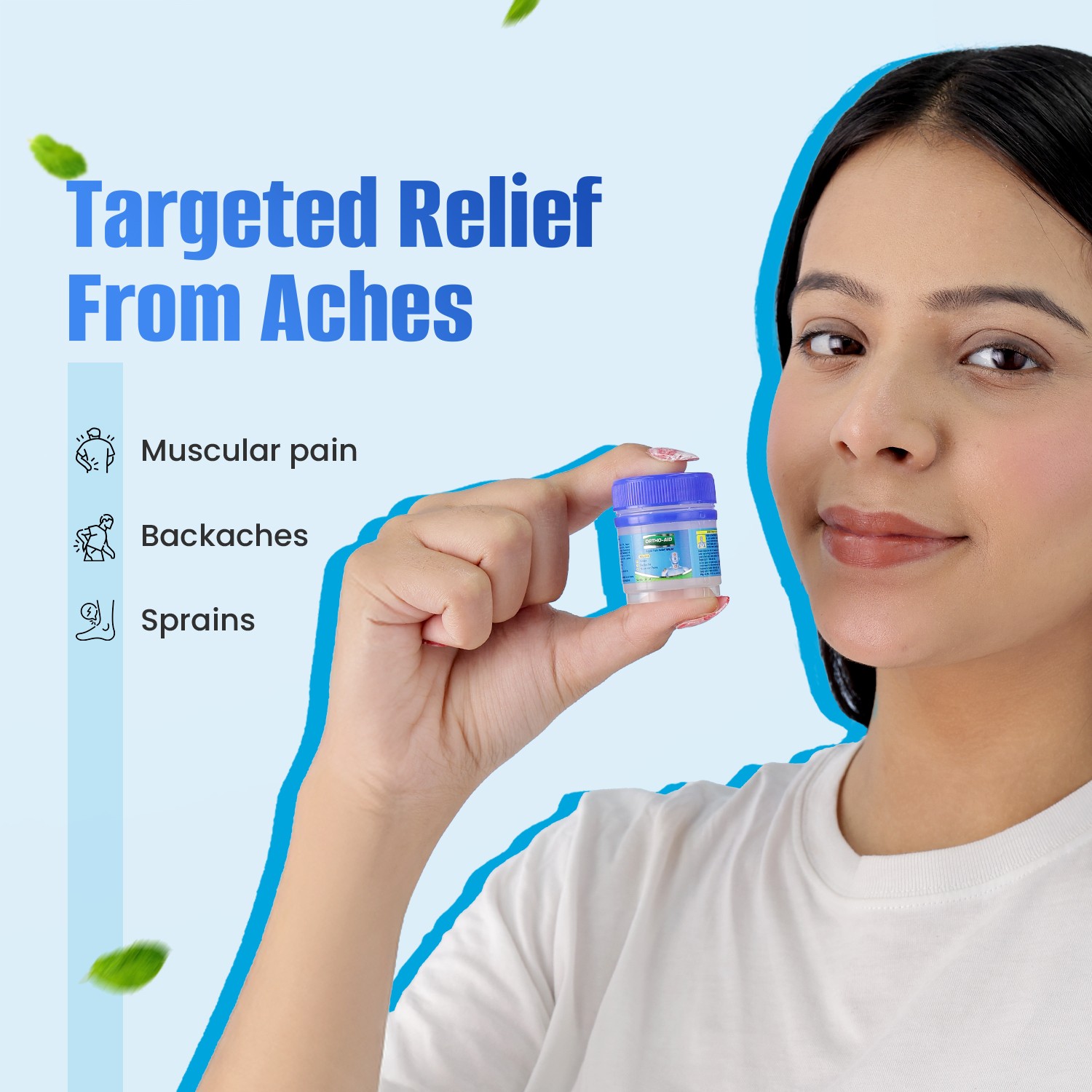 relief from aches with Leeford Ortho Aid Pain Relief Balm