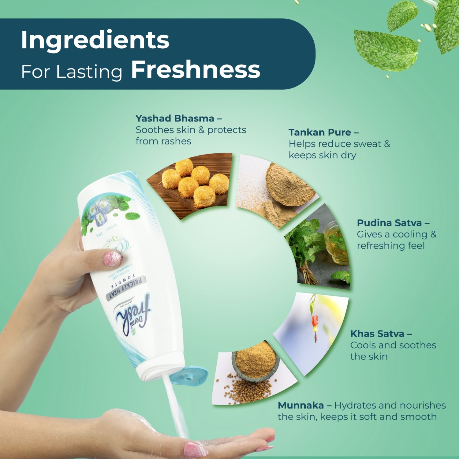 Dermi fresh prickly heat powder key ingredients