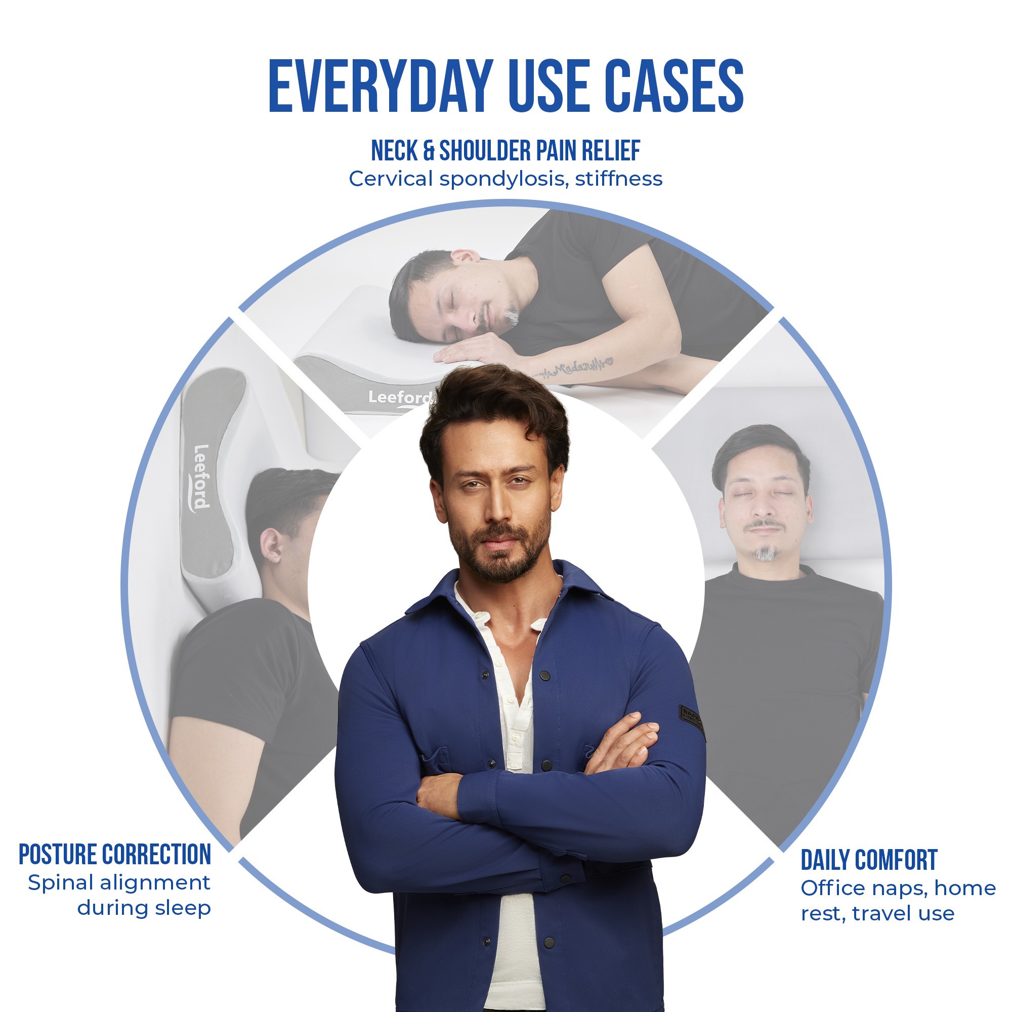 cervical pillow use for neck n shoulder pain relief posture correction n daily comfort