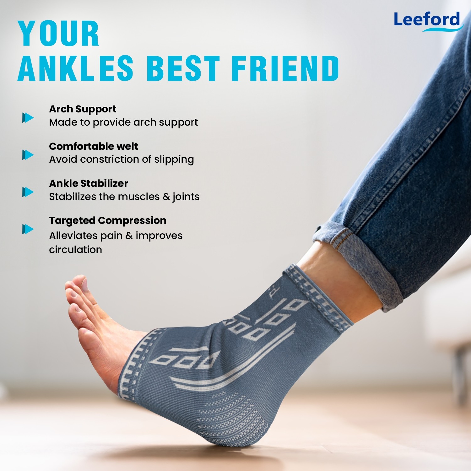 Leeford Ankle Support Designer for Pain Relief  Your Ankle Best Friend