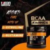 Megagrow BCAA Advance Supplement Powder Orange Flavor Added Fuel