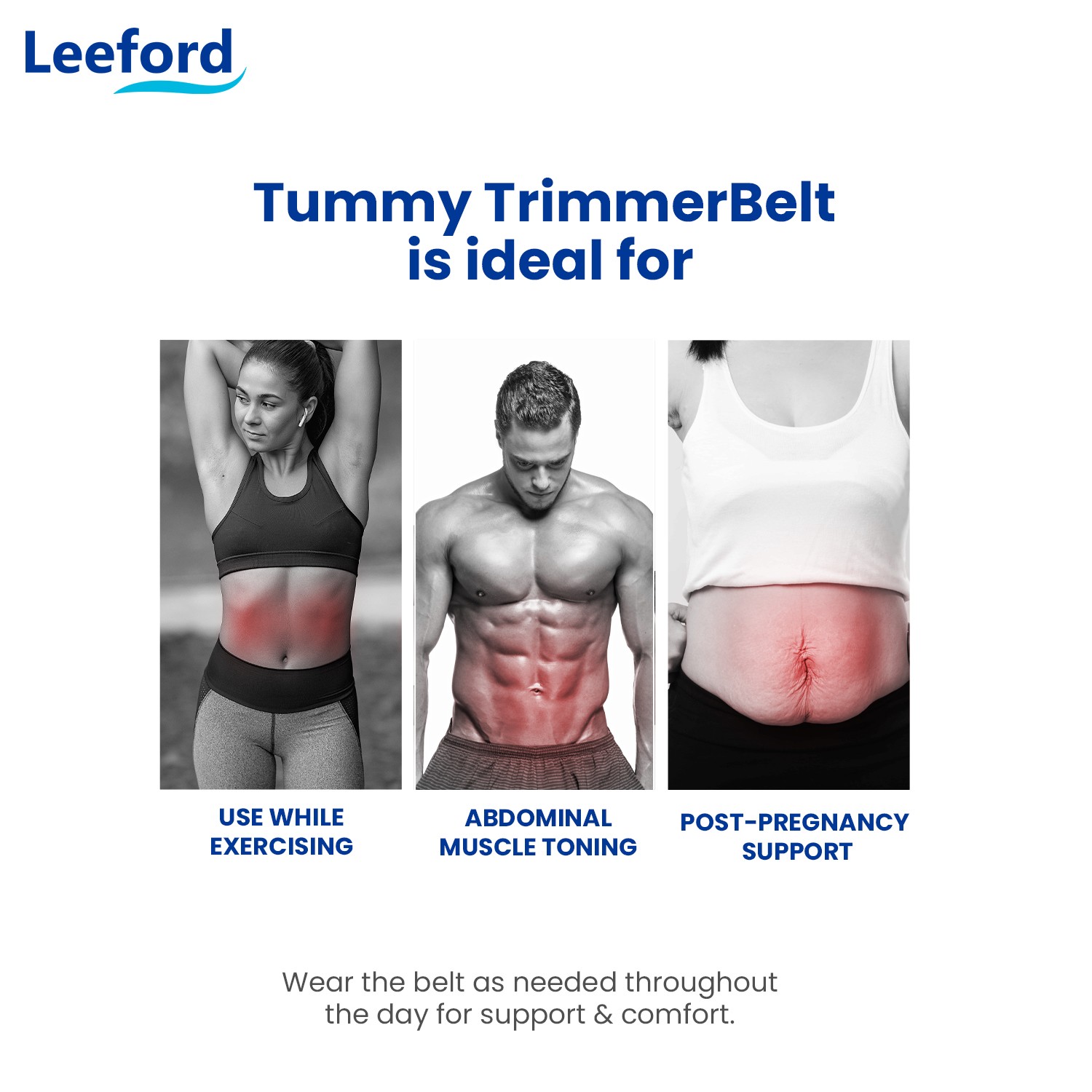 Leeford Tummy Trimmer Belt for abdominal support