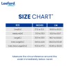 Leeford Tummy Trimmer Belt measurement size chart guide