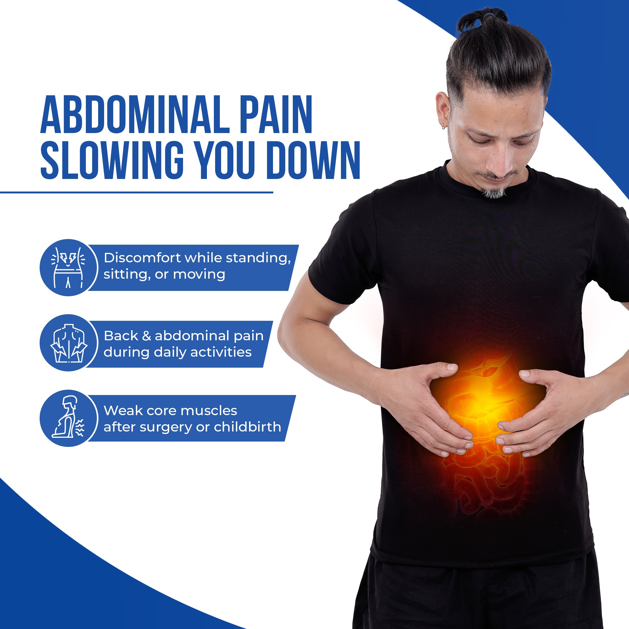 abdominal pain common symptoms like back n abdominal pain