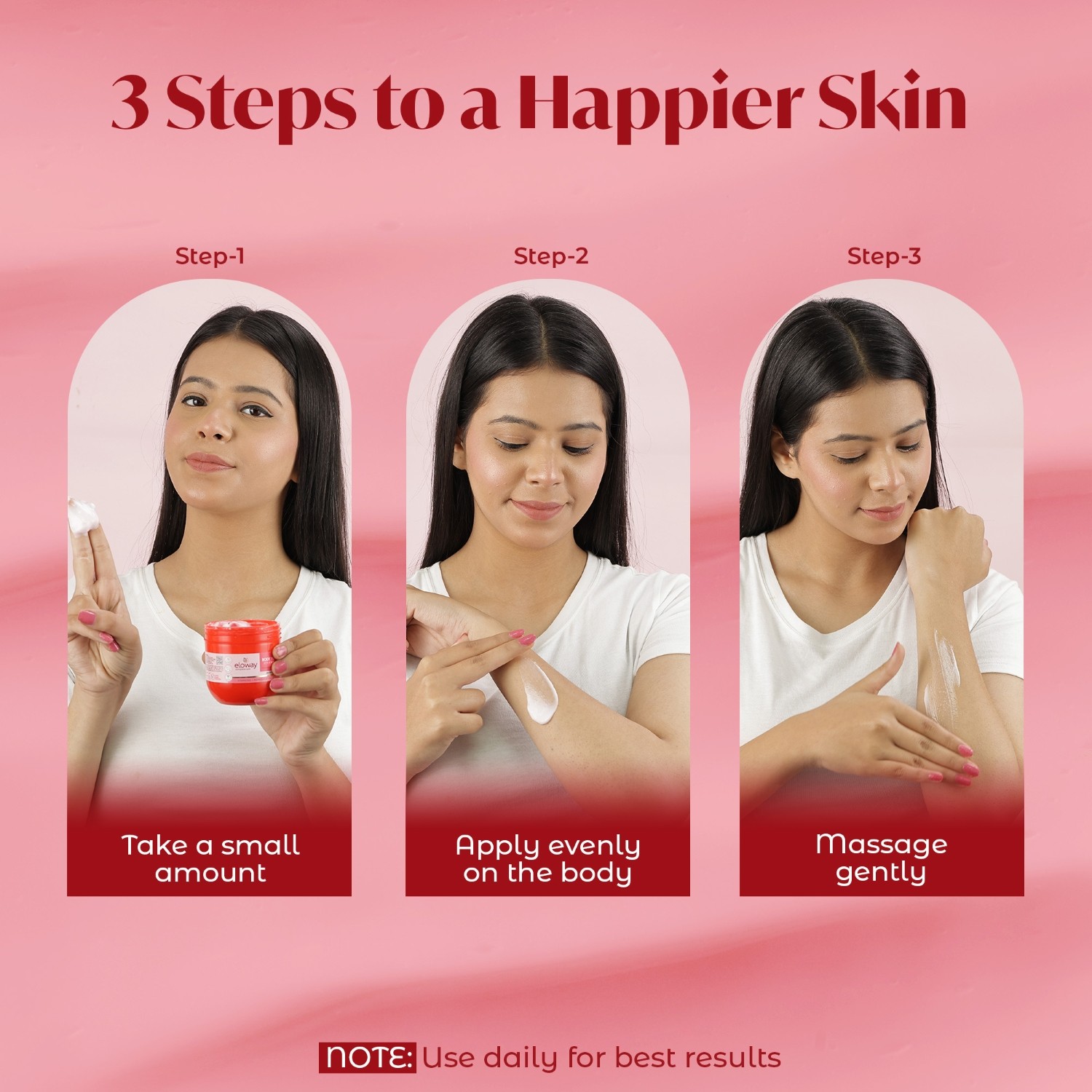 Eloway Body Yogurt Strawberry how to use guide