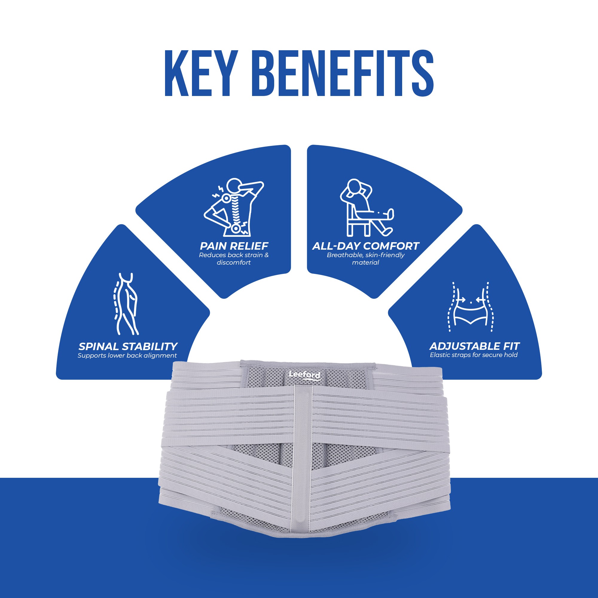 lumbo sacral belt provides spinal stability pain relief all day comfort n adjustable fit