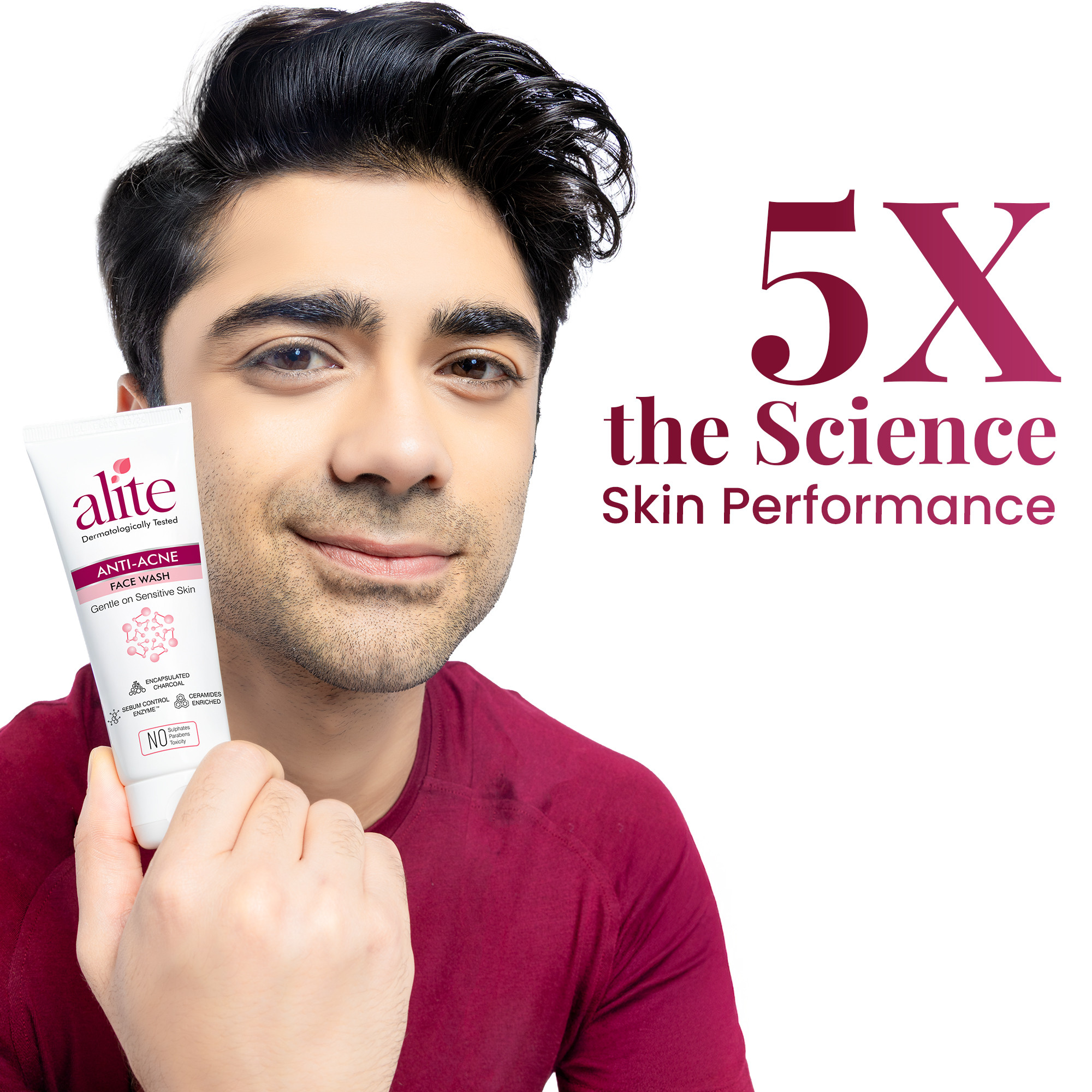 Acnetoin Anti-Acne Facewash 70g - Charcoal Wash for Pimple Relief Skin