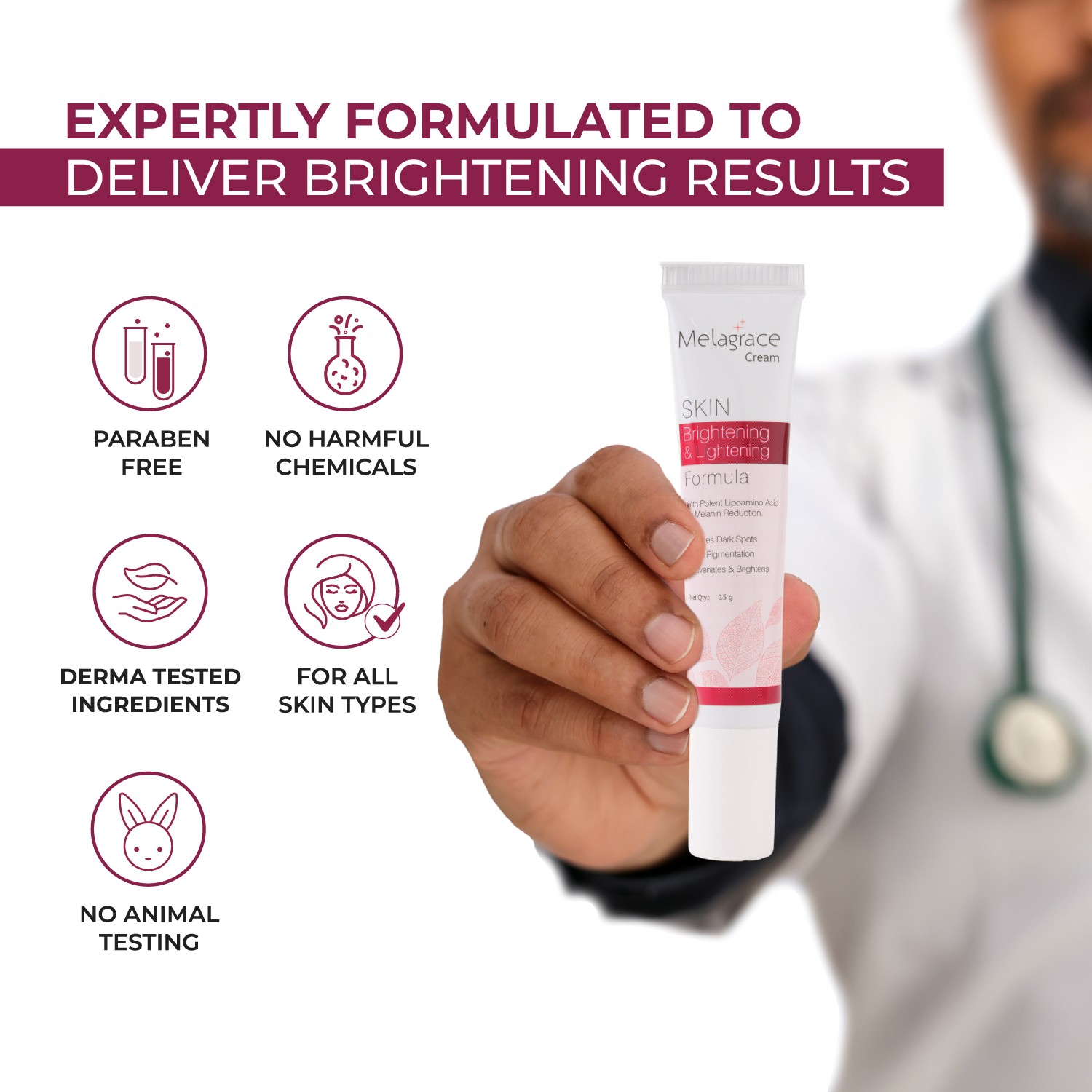 Melagrace Brightening Cream paraben free safe and effective