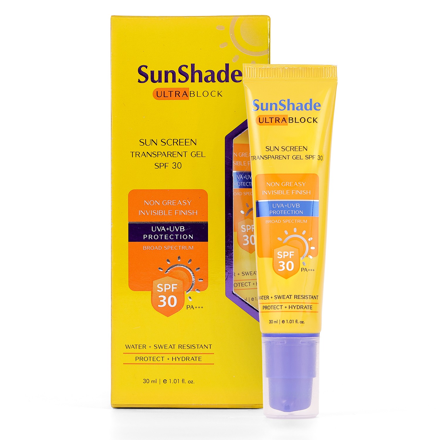Sunshade Ultra Block Sunscreen Gel SPF-30 with Glycolic Acid Ultra Matte Finish
