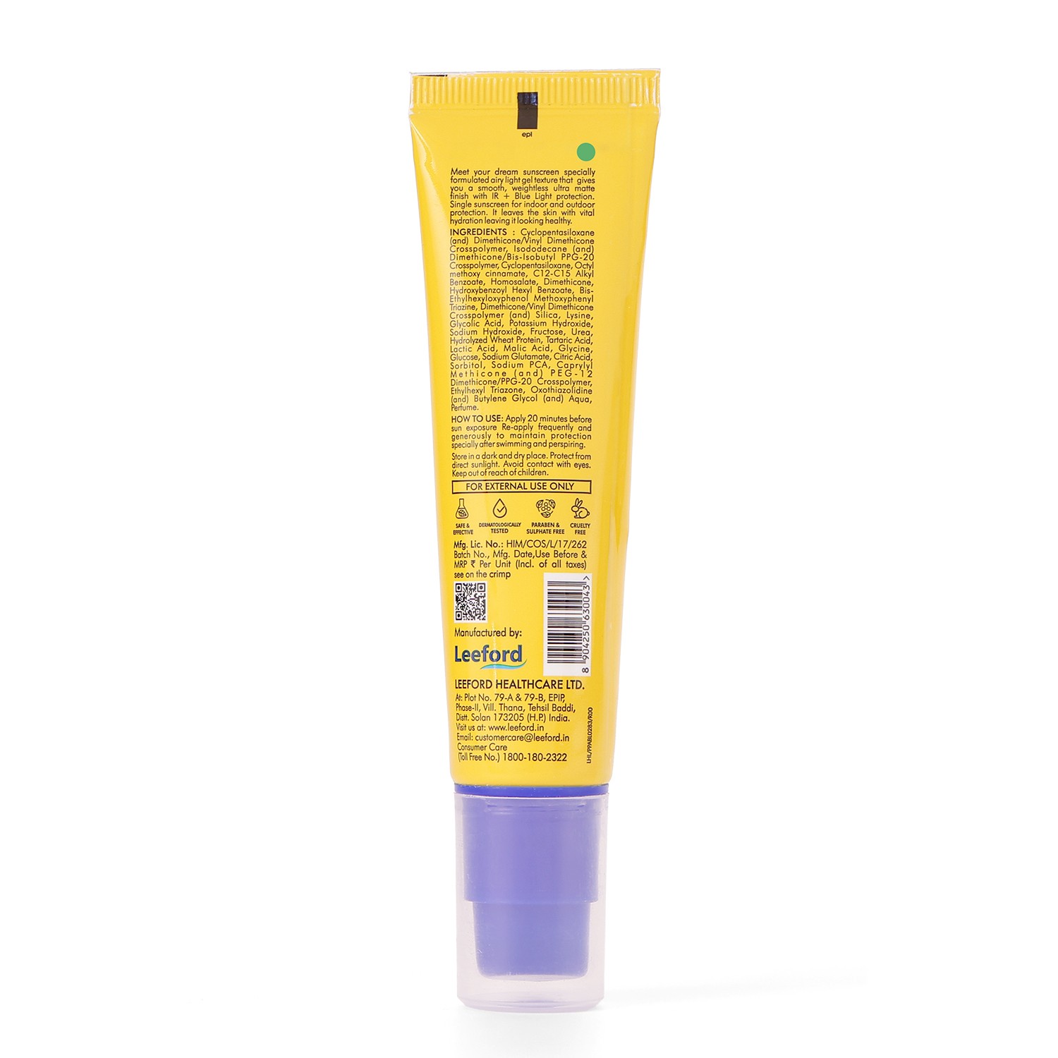 Sunshade Ultra Block Sunscreen Gel SPF-30 packaging