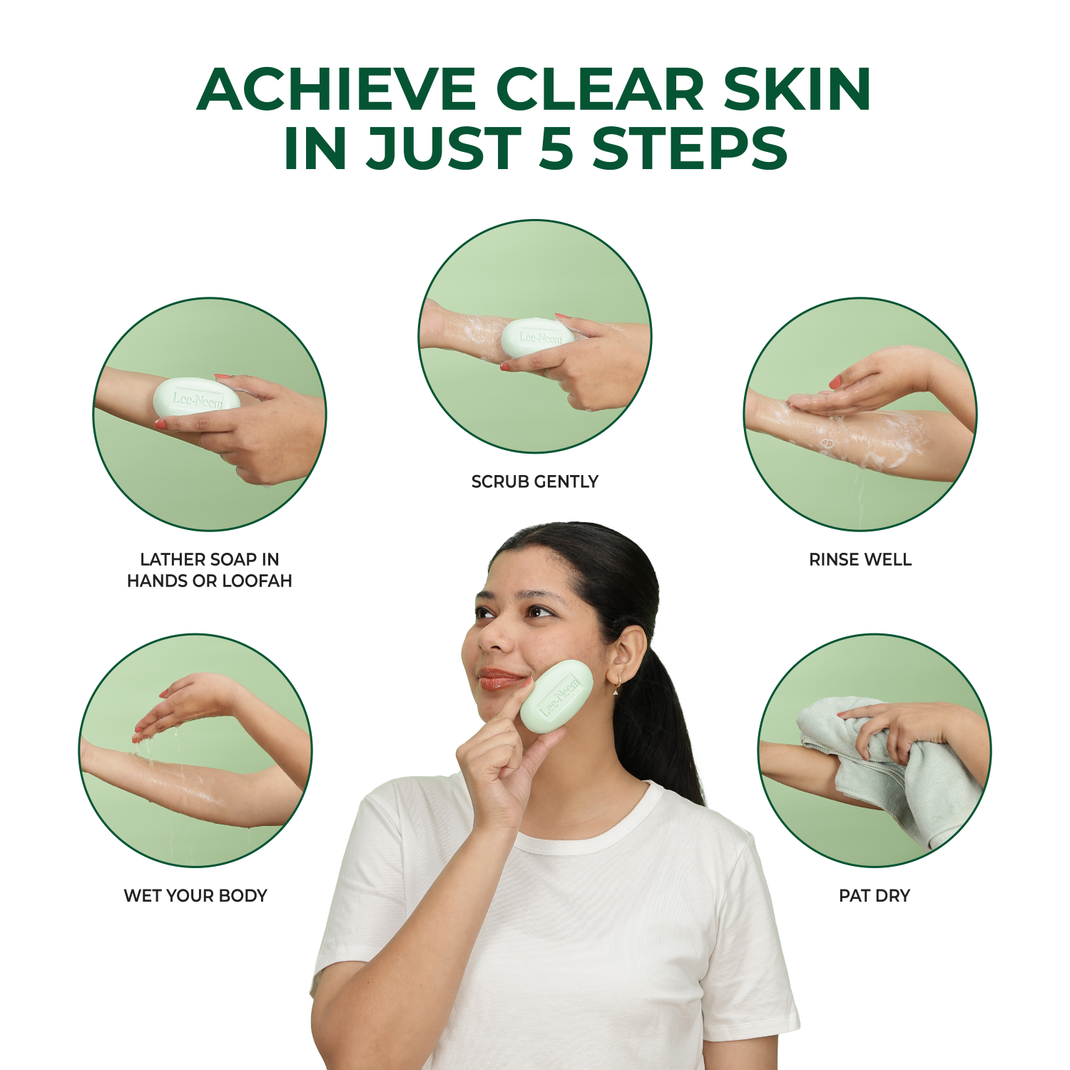 Lee‑Neem antibacterial soap with turmeric how to use guide