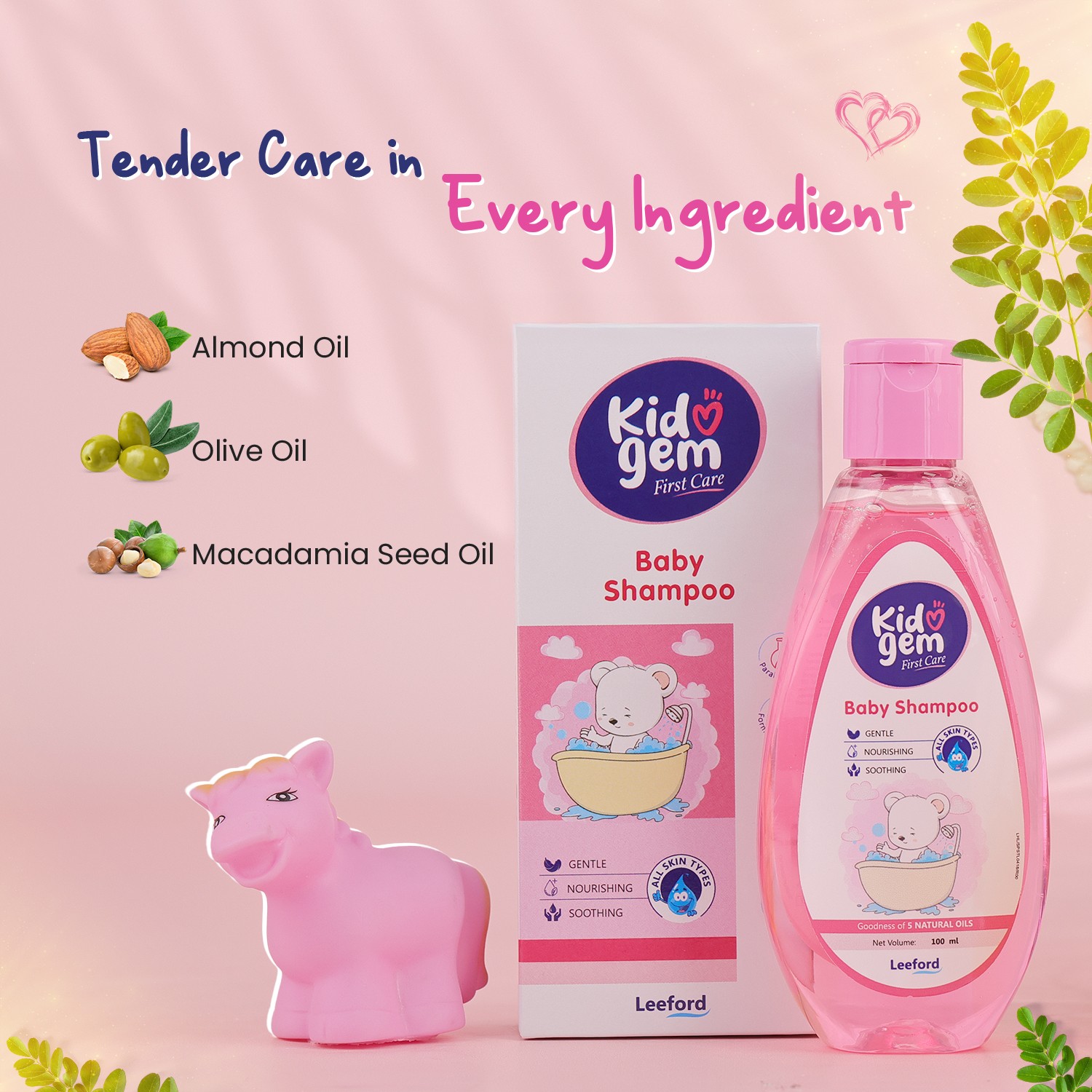 Kidogem First Care Baby Shampoo natural ingredients