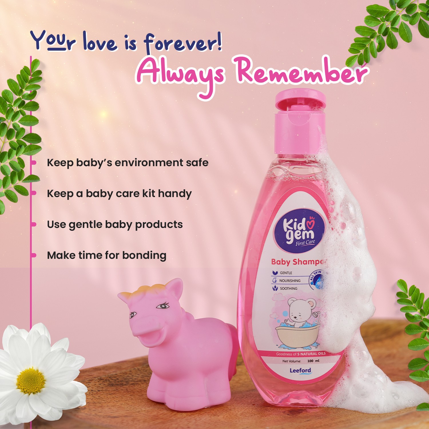 Kidogem First Care Baby Shampoo best for baby skin