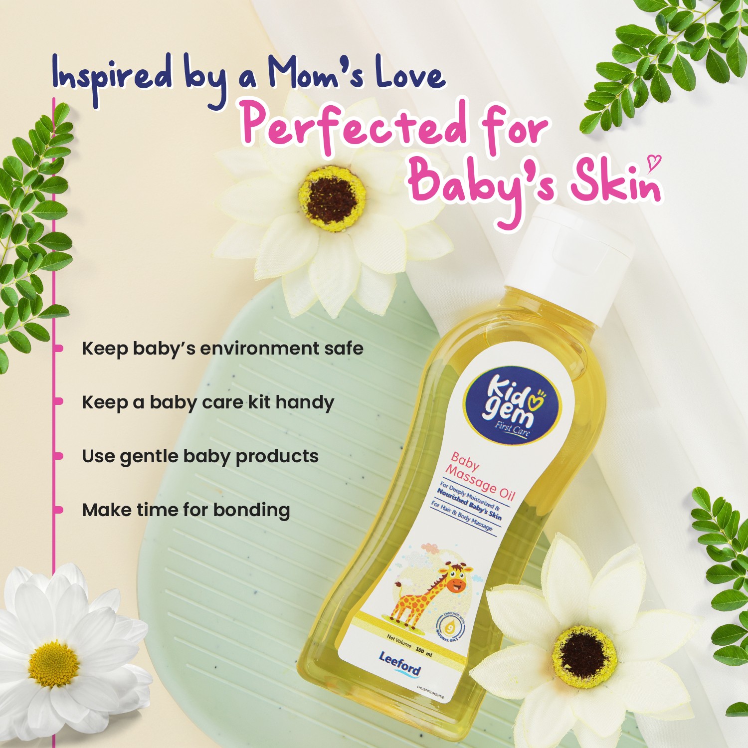 Kidogem Baby Massage Oil baby benefits