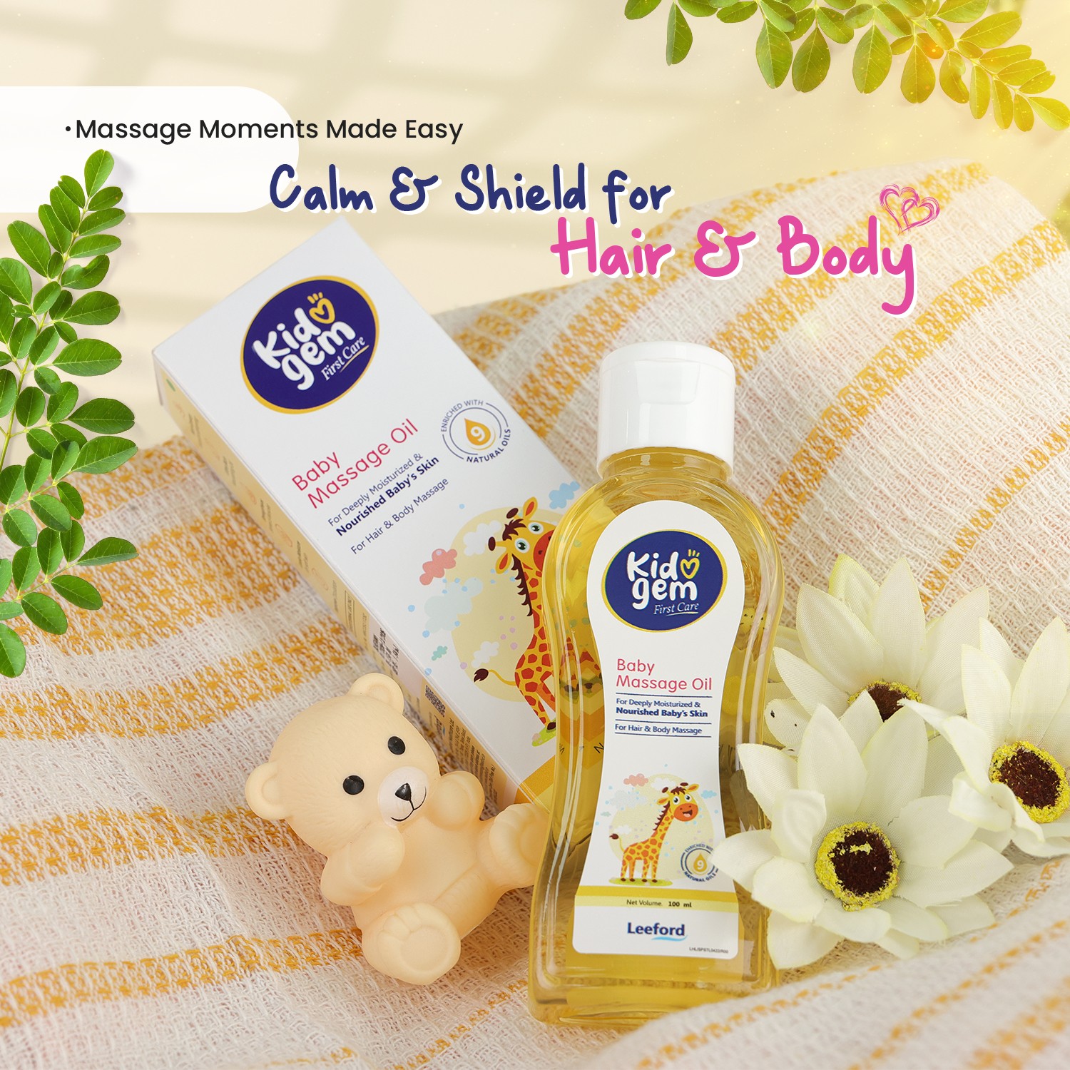 Kidogem Baby Massage Oil for hair and body