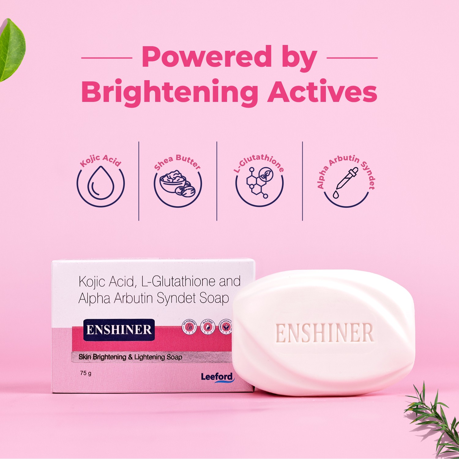 Enshiner Skin Brightening Soap key ingredients