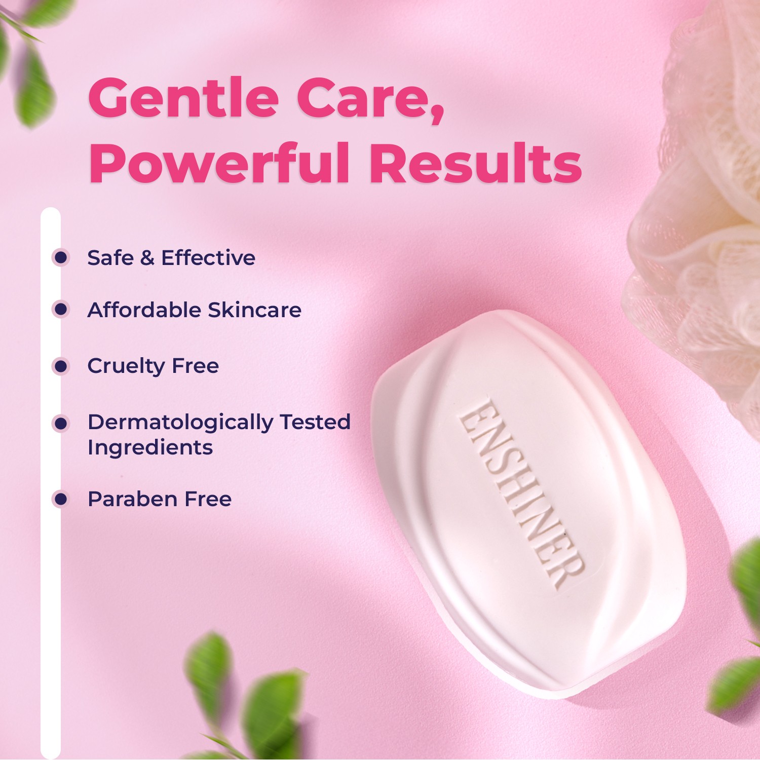 Enshiner Skin Brightening Soap chemicals free derma tested