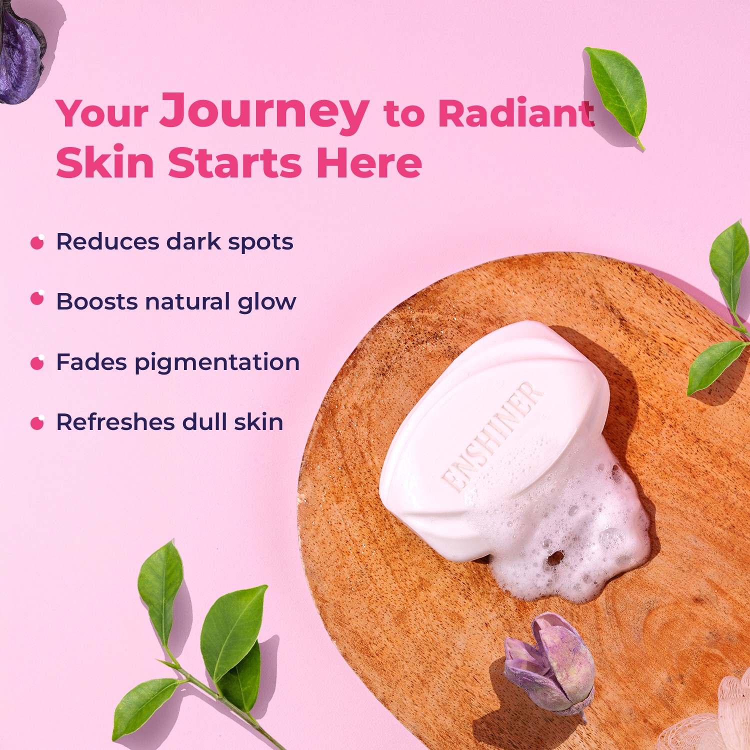 Enshiner Skin Brightening Soap key benefits