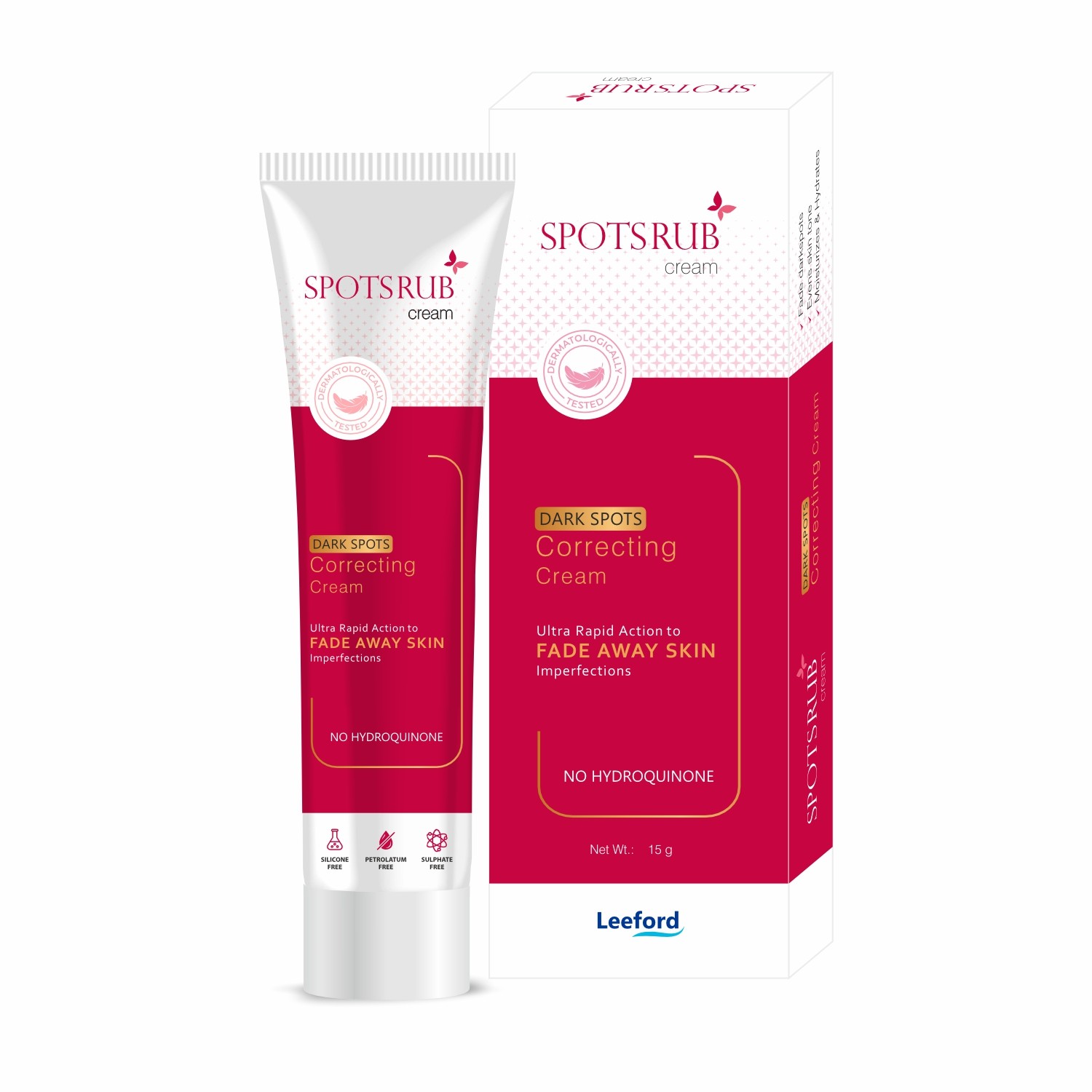 Spotsrub Dark Spot Correcting Cream 15g Skin Brightening Cream for Men & Women