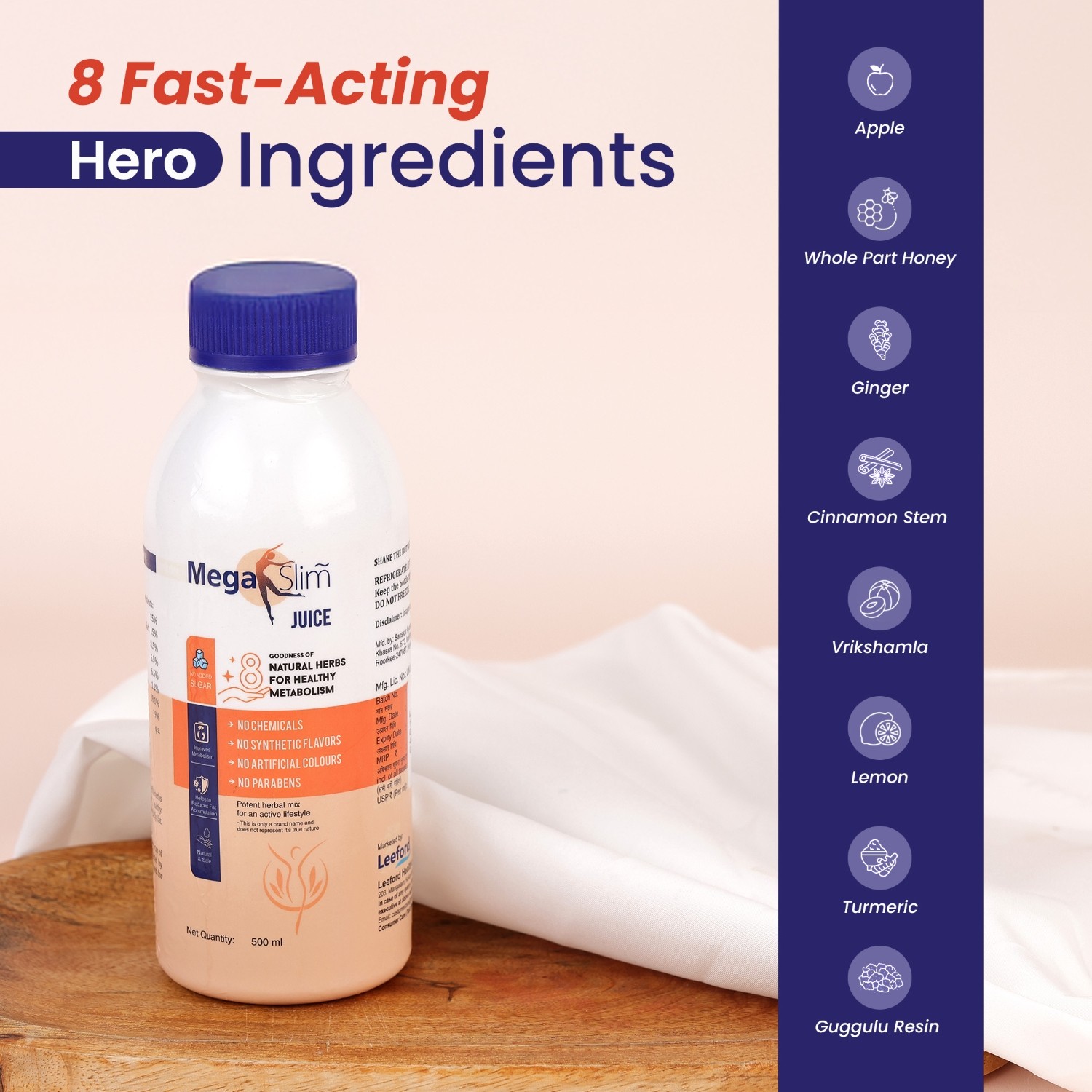 MegaSlim herbal juice key ingredients