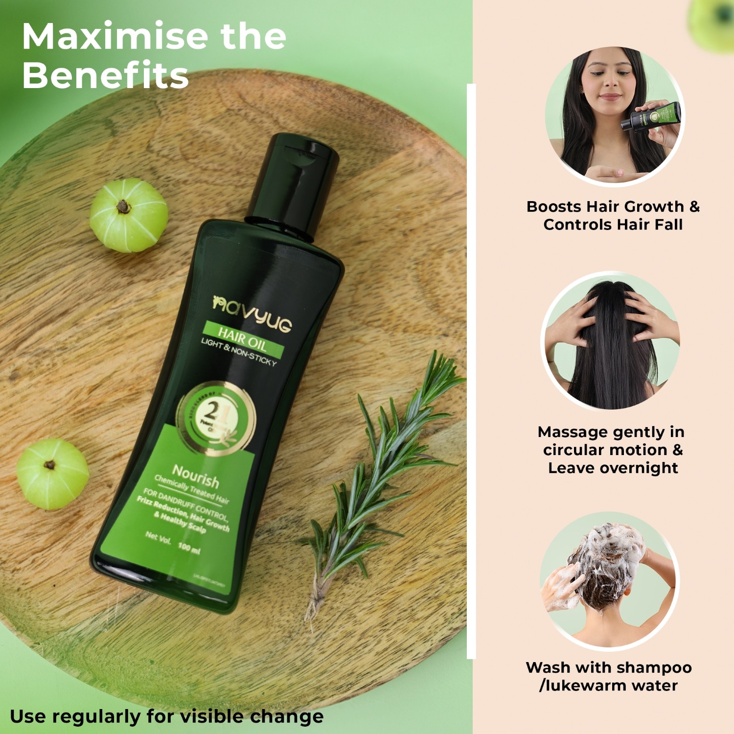 Navyug Ayurvedic Hair Oil main benefits