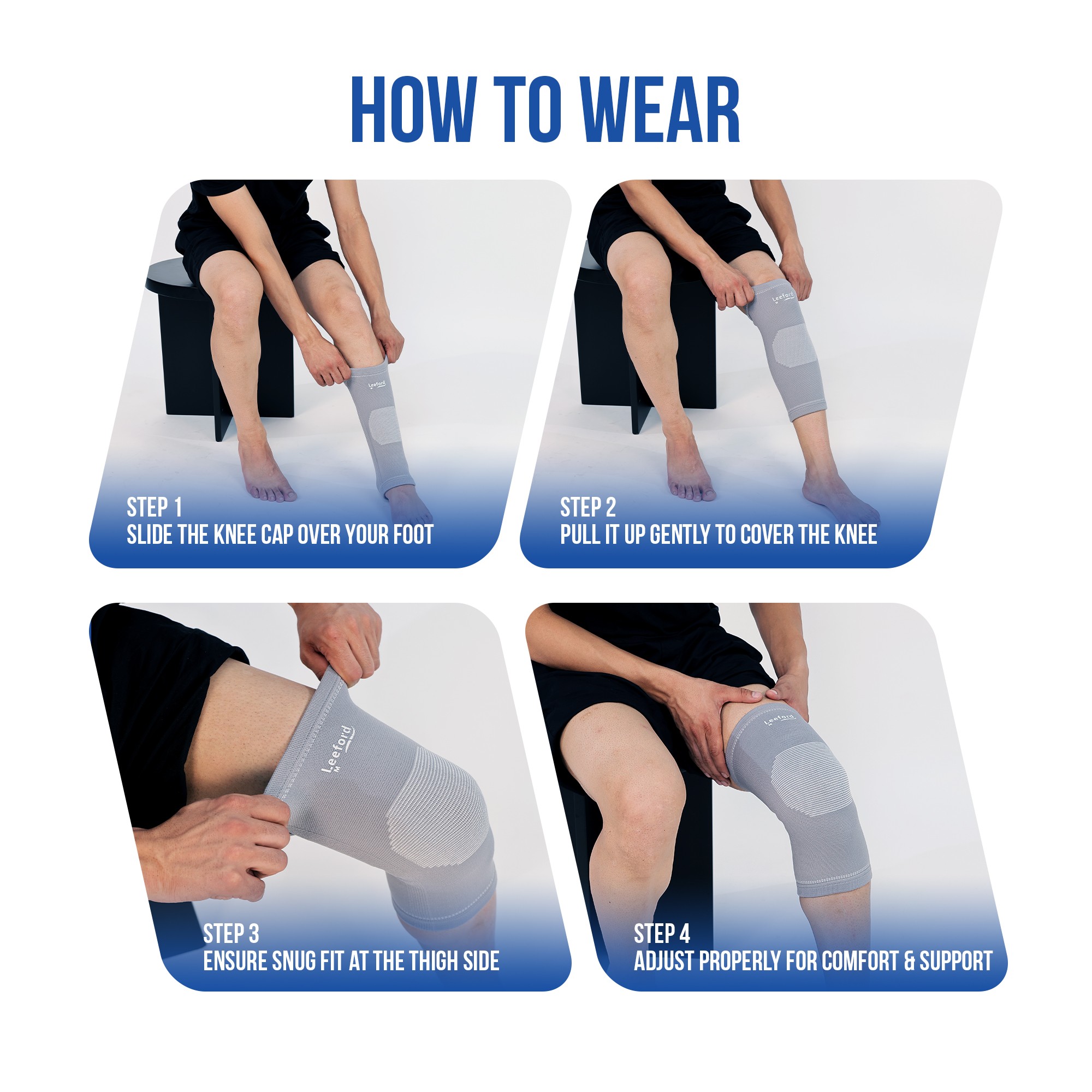knee cap how to wear guide