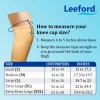 Leeford Premium Knee cap beige measurement guide