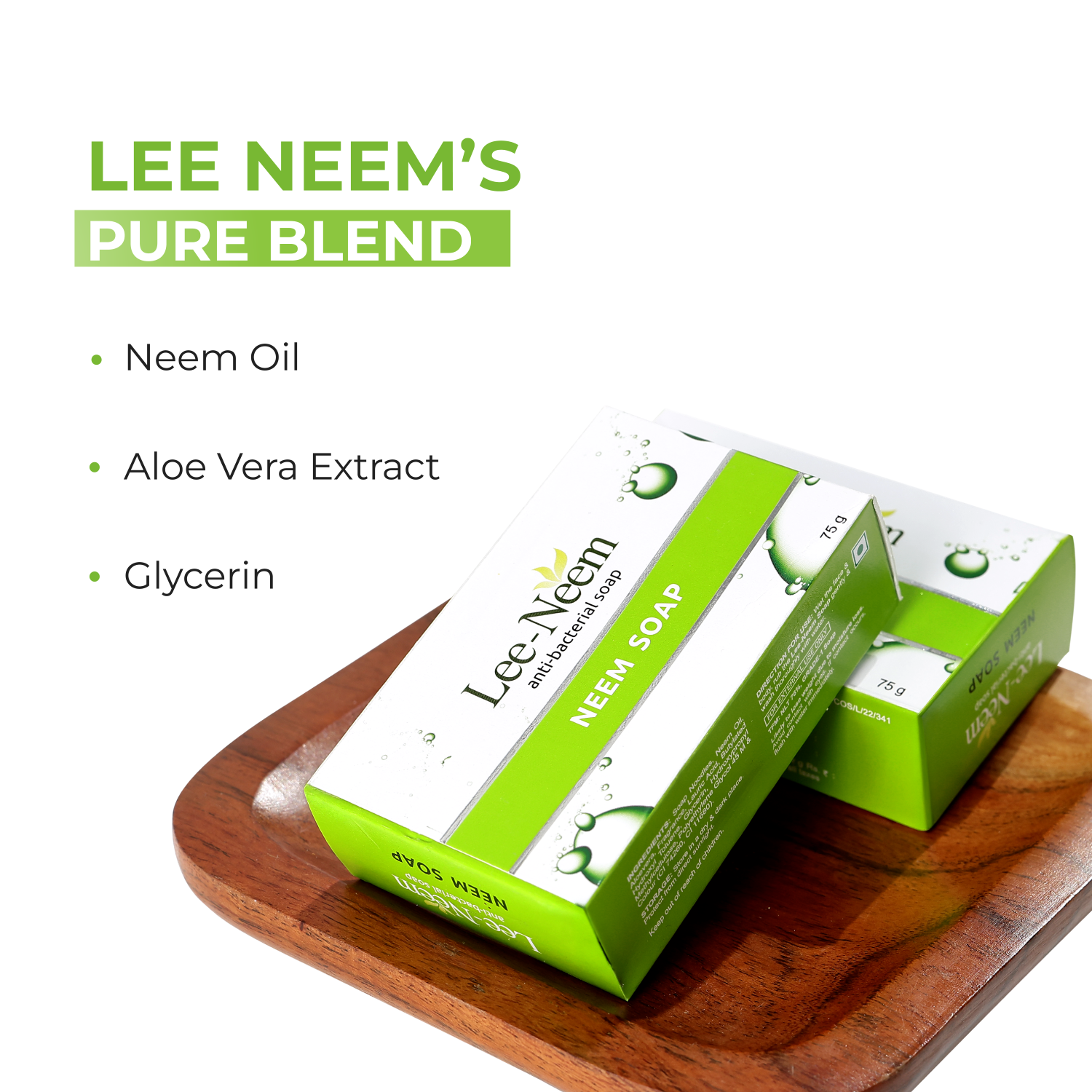 Lee‑Neem Antibacterial Soap with aloe vera key ingredients
