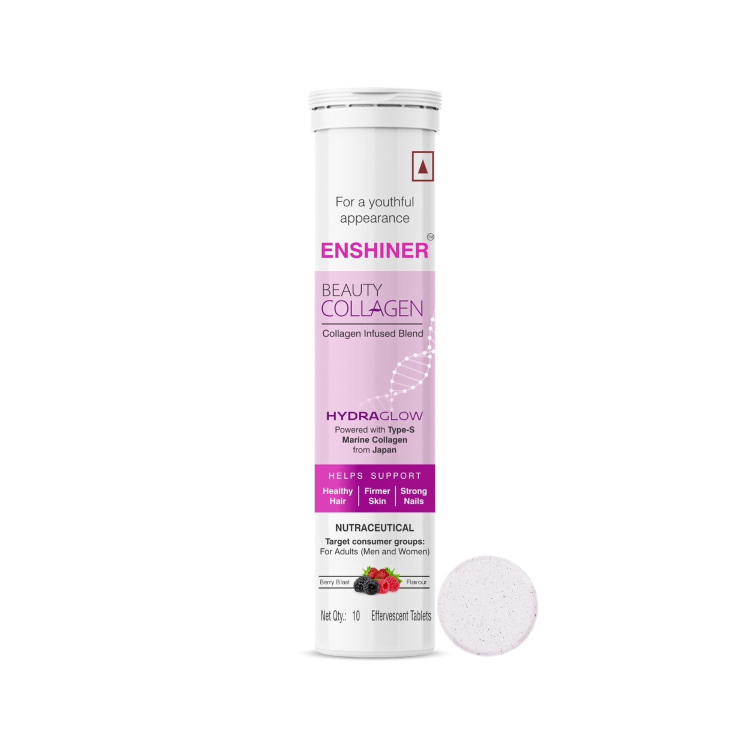Enshiner marine collagen effervescent tablets