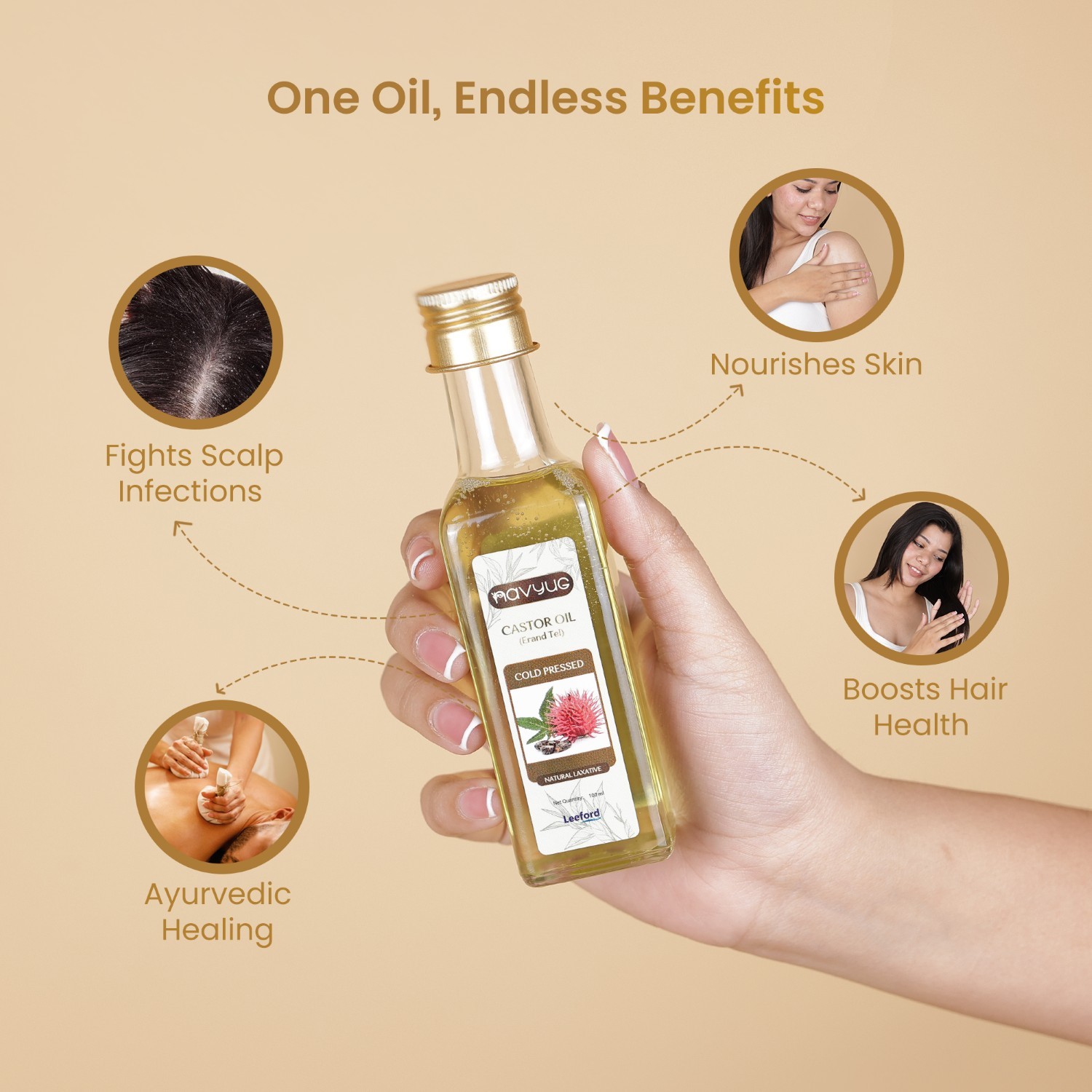 Navyug castor oil multiple benefits