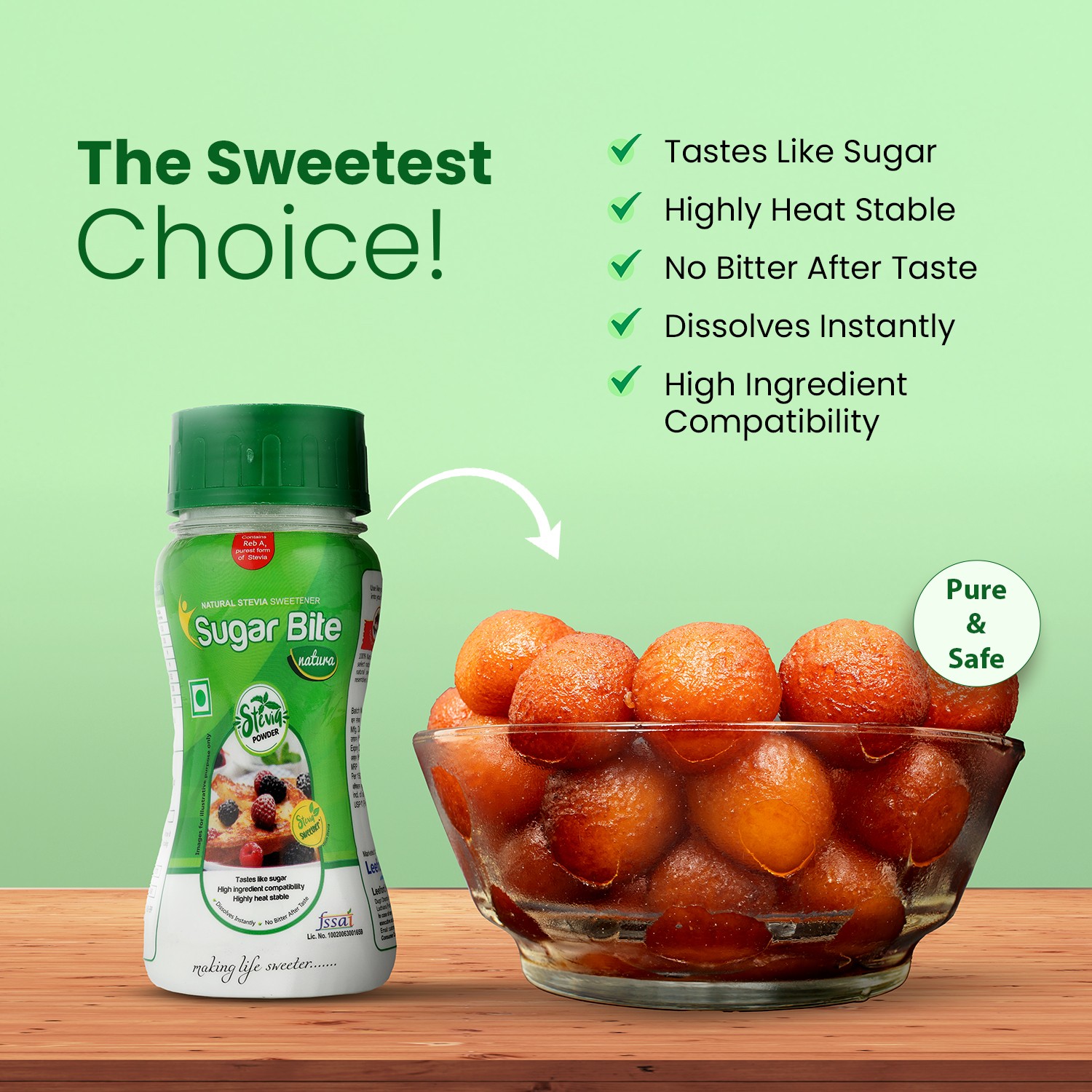 Sugar bite natura stevia powder key benefits