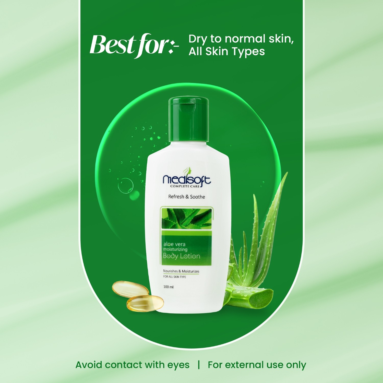 Medisoft aloevera moisturizing lotion for all skin types