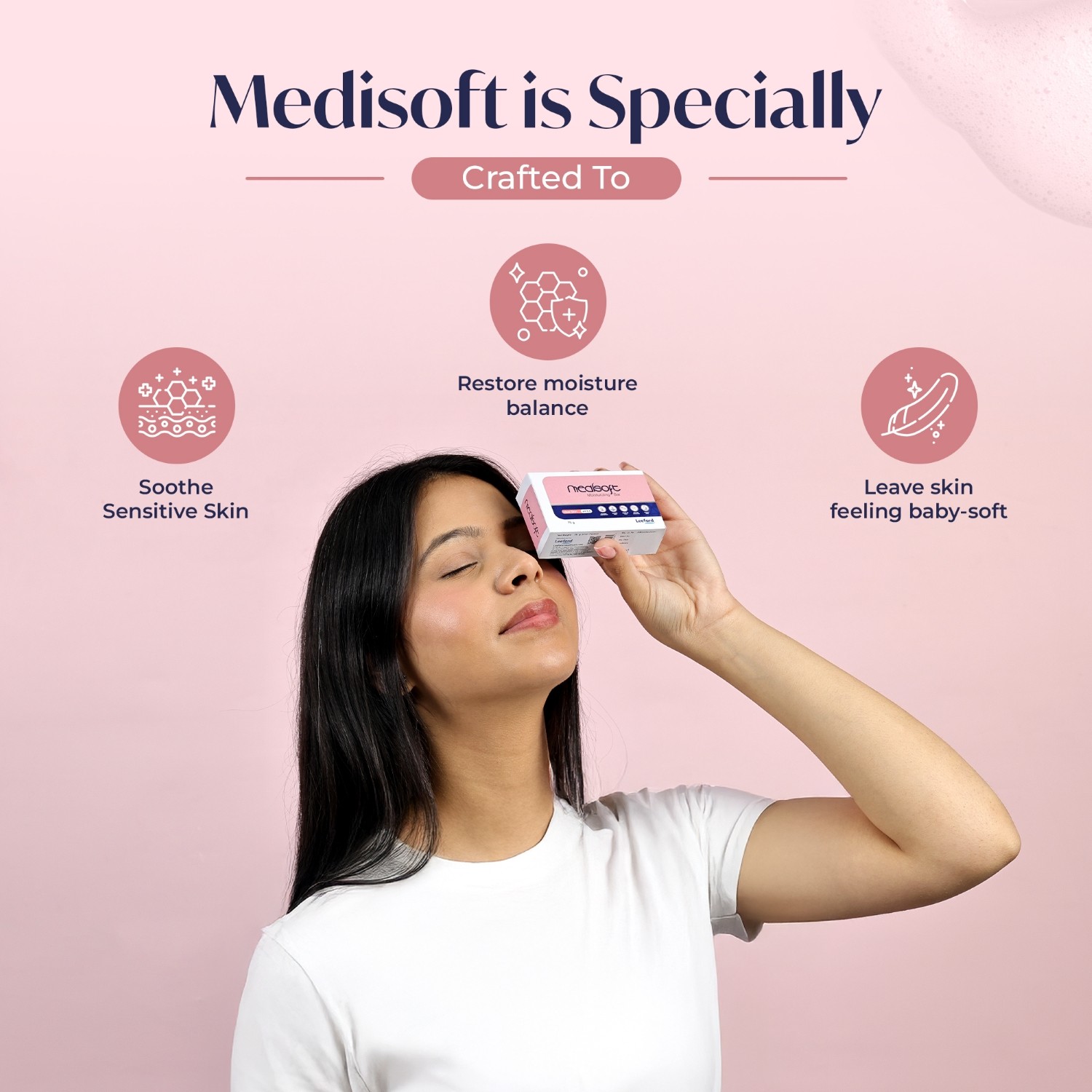 Medisoft moisturizing bar soap key benefits