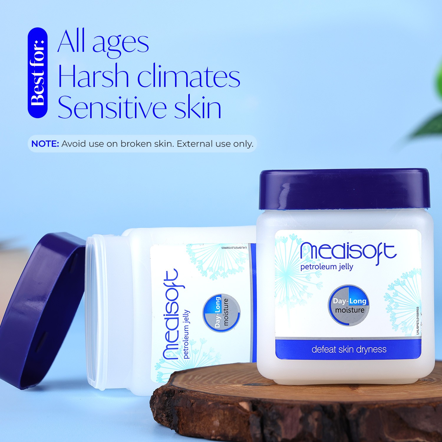 Medisoft petroleum jelly defeat skin dryness