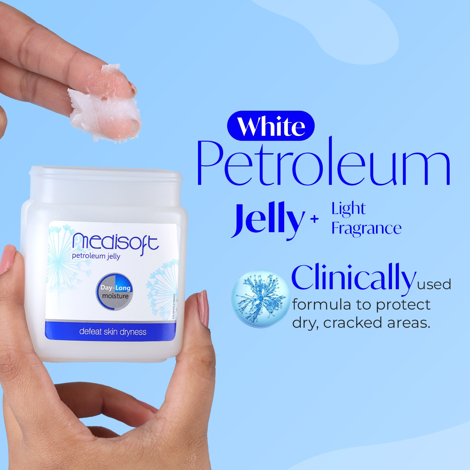 Medisoft whitte petroleum jelly plus light fragrance