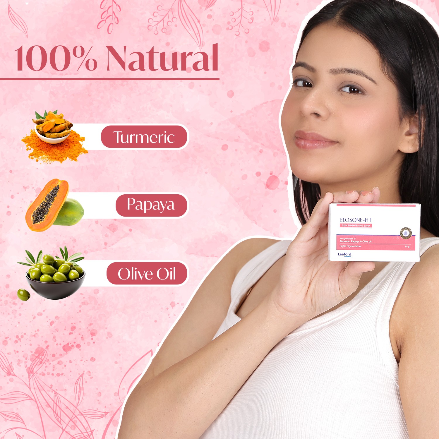 Elosone HT soap with hundred percent natural ingredients