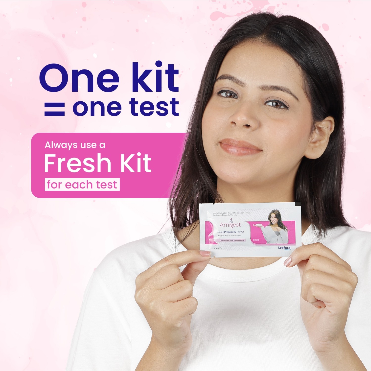 Amigest test card one kit one test