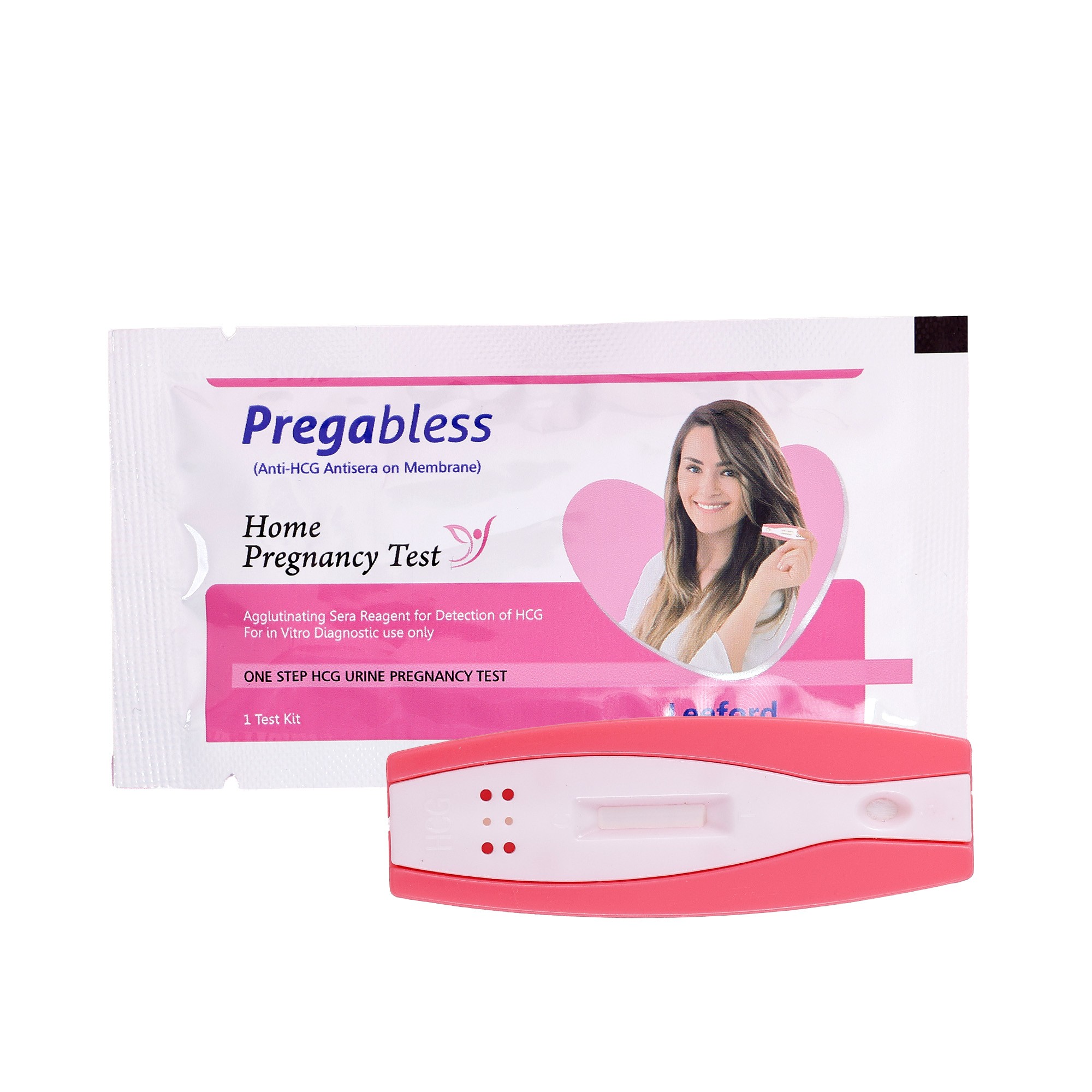 Pregabless test card product packaging