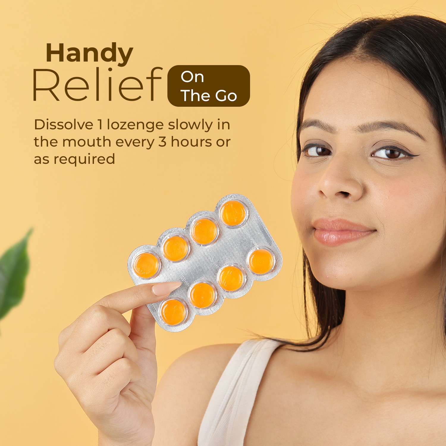 Leekuf lozenges with ginger and lemon a handy relief on the go