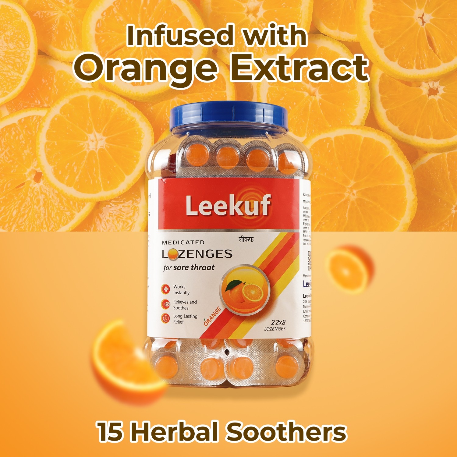Leekuf Lozenges Orange