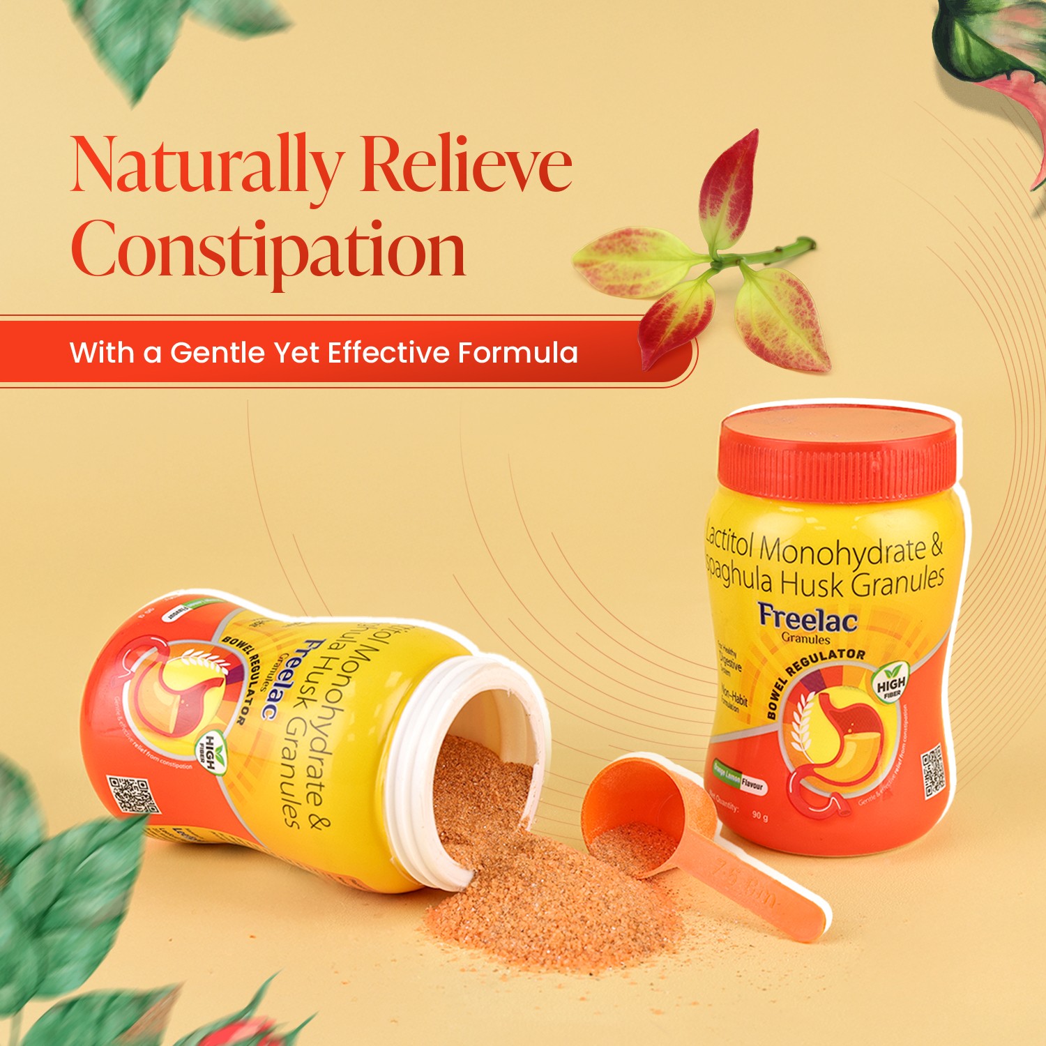 Freelac Granules sugar-free ayurvedic laxative naturally relieve constipation